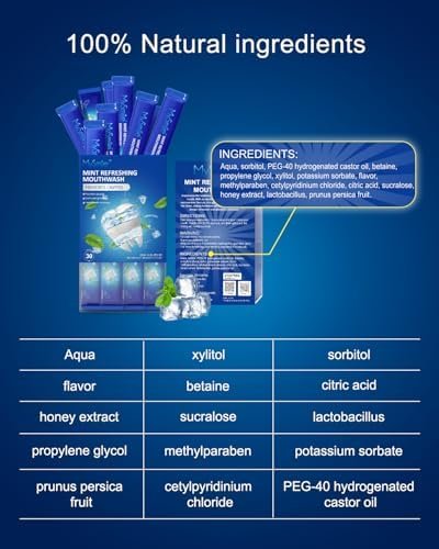 MySmile Mouthwash Alcohol Free, Mouth Wash for Adults, Travel Mouthwash Helps Kill 99% of Bad Breath Germs, Prevents Cavities, Fluoride Free, Fresh Mint, 30 Uses (0.41 Fl Oz (Pack of 30)) - Image 6