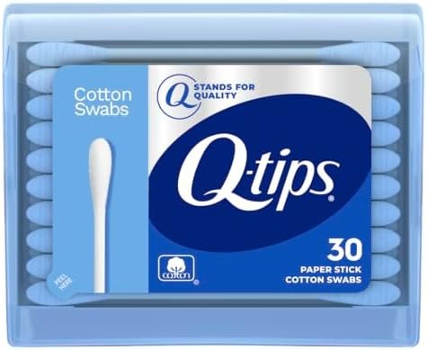 Q-tips Swabs Travel Pack,30 Count, Pack of 1 blue