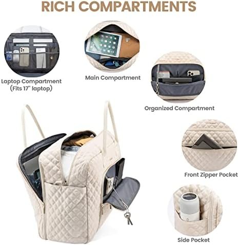 LOVEVOOK Travel Duffle Bag, Weekender Bag for Women with Toiletry Bag Carry on Overnight Bag with Laptop Compartment, Yoga Gym Bag with Wet Pocket Shoe Bag, Hospital Bag for Labor and Delivery - Image 2