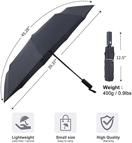 SY COMPACT 2 PACKS Travel Umbrella Automatic Windproof Folding Compact Umbrellas - Image 5