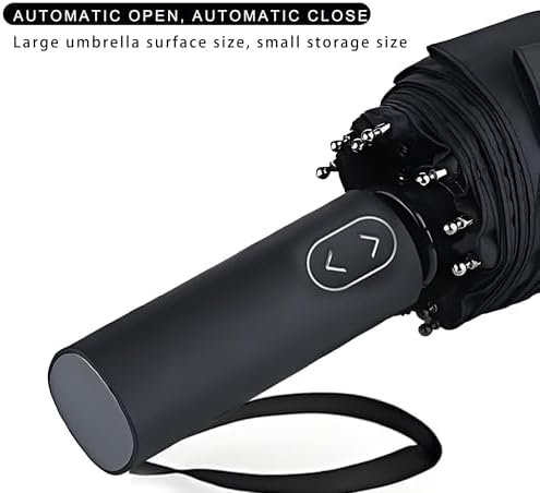 MRTLLOA 54/62 Inch Large Folding Golf Umbrella, Oversize Double Canopy Vented 10 Ribs Windproof Compact Travel Umbrellas for Rain - Image 6