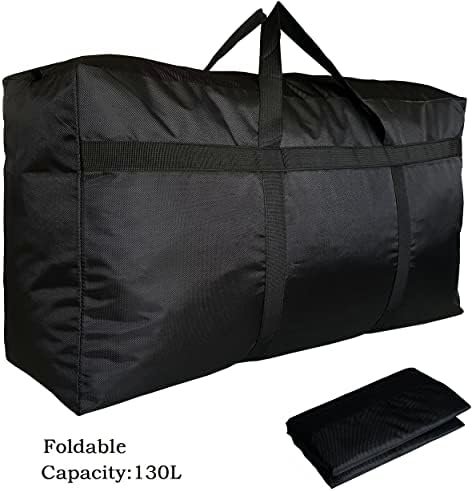 Extra Large Storage Duffle Bag with Zippers and Handles, Big Foldable Duffle Bag for Travel - Image 4