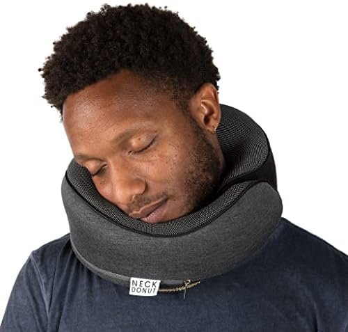Neck Pillows for Travel - Airplane Pillow – Memory Foam for Kids & Adults – Travel Neck Pillow & Airplane Travel Essentials for Sleeping Support On Flight Or Car (Graphite Grey) - Image 2