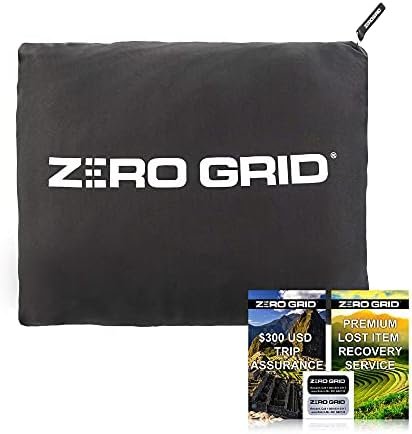 Zero Grid Premium Lightweight Wearable Super Soft Travel Blanket with Neck Snaps, Cozy Footpockets and Zipper Pouch, Compact Airplane with Luggage Strap Travel Blanket and Pillow Set - Image 8