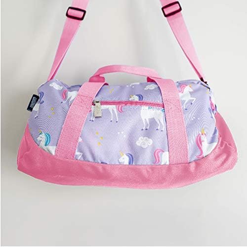 Wildkin Kids Overnighter Duffel Bags for Boys & Girls, Perfect for Early Elementary Sleepovers Duffel Bag for Kids, Carry-On Size & Ideal for School Practice or Overnight Travel Bag (Unicorn) - Image 5