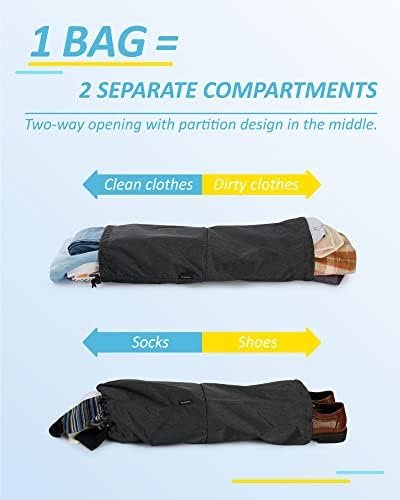 BAGSMART 6 Set/4 Set/2 Set Compression Packing Cubes for Travel, Lightweight Vacation Travel Essentials, Travel Accessories for Suitcase Organizer Bags Set, Durable Luggage Organizer Travel Bags - Image 4