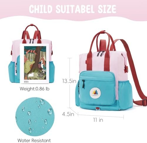CLUCI Toddler Backpack For Girls, Toddler School Backpack For School & Travel, Small Kids Child Backpacks, Preschool Kindergarten Elementary Diaper bag Daycare Backpack For Kids 2-4 - Image 4