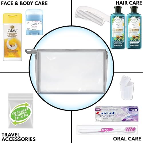 Convenience Kits international 10 PC Deluxe Kit, Featuring: Herbal Essence Argan Oil Hair Care and Body Care Travel-Size Products - Image 4