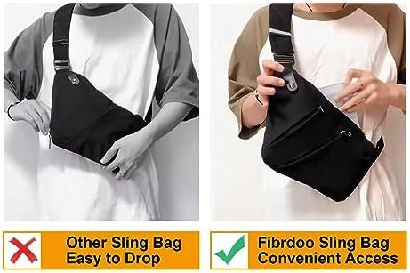 Fibrdoo Anti Theft Crossbody Bag for Women Men, Travel Purse Anti Theft Crossbody Sling Bag Shoulder Bag for Casual - Image 9