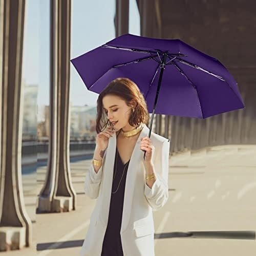 MRTLLOA 42/49 Inch Compact Windproof Travel Umbrella for Rain, Lightweight, Portable, Automatic, Strong, Waterproof Folding Umbrellas for Women, Men and Teenagers - Image 9