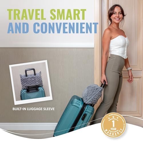 BOACAY Packable Travel Blanket for Airplane, Car - Compact Office Blanket - Portable Pillow for Adults, Kids with Case, Luggage Sleeve, Backpack Clip - Image 4