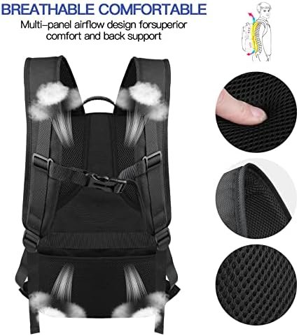 Extra Large Backpack, 50L Travel Backpack, 17 inch Laptop Backpack for Men, TSA Approved Heavy Duty Backpack with USB Charging Port, Anti Theft Backpack for Business Work College, Black - Image 6