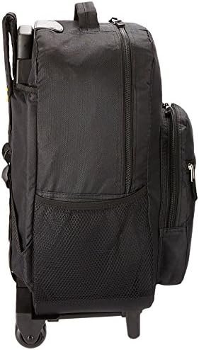 Rockland Double Handle Rolling Backpack, Black, 17-Inch - Image 6
