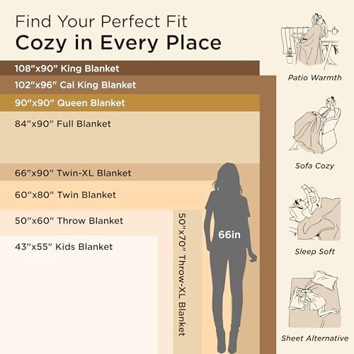 Bedsure Fleece Blankets Twin Size Grey - 300GSM Lightweight Plush Fuzzy Cozy Soft Twin Blanket for Bed, Sofa, Couch, Travel, Camping, 60x80 inches - Image 6