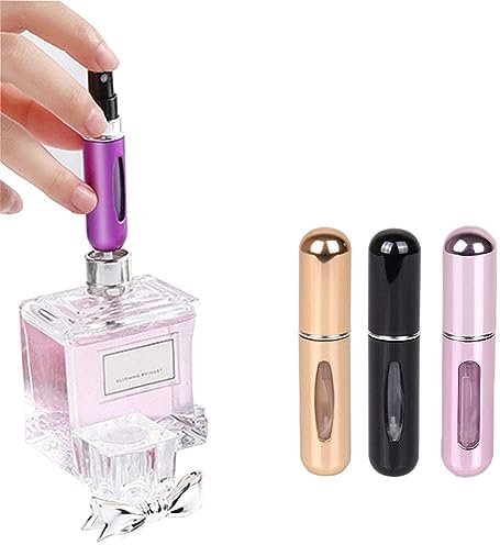 KAYZON Travel Mini Perfume Refillable Atomizer Container, Portable Perfume Spray Bottle, 5ml Travel Perfume Scent Pump Case Fragrance Empty Spray Bottle for Traveling and Outgoing (3 Pack) - Image 7