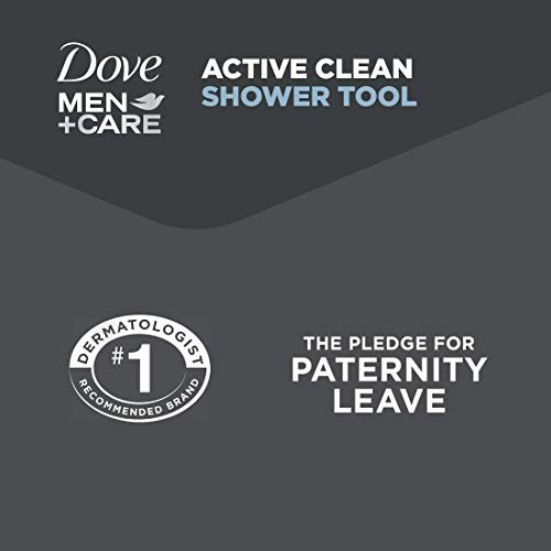 DOVE MEN + CARE Shower Tool For Stronger, Healthy-Feeling Skin Active Clean Scrubs and Exfoliates for a Deeper Clean With Body Wash, 4 Pack - Image 7