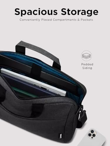 Lenovo Laptop Bag T210, Messenger Shoulder Bag for Laptop or Tablet, Sleek, Durable & Water-Repellent Fabric - Image 2