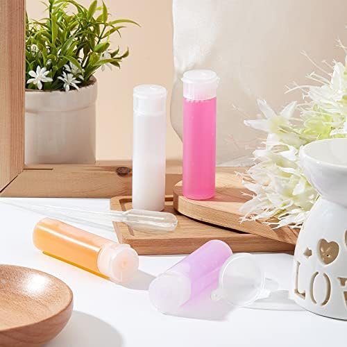 BENECREAT 10 Pack 18ml 0.6oz Small Travel Squeeze Bottles Refillable Makeup Foundation Container Travel Essentials Sample Bottles Travel Tubes for Toiletries, Shampoo Toner Cosmetic - Image 7