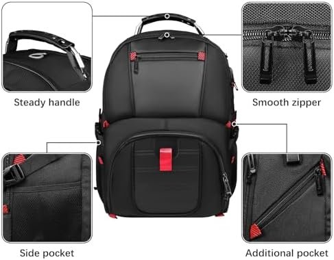 Extra Large Backpack, Big Capacity Backpack, Travel Laptop Backpack 50L for Women Men, College TSA Business Work Nursing Computer Bag 17 Inch, Black - Image 2