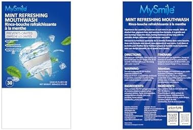 MySmile Mouthwash Alcohol Free, Mouth Wash for Adults, Travel Mouthwash Helps Kill 99% of Bad Breath Germs, Prevents Cavities, Fluoride Free, Fresh Mint, 30 Uses (0.41 Fl Oz (Pack of 30)) - Image 7