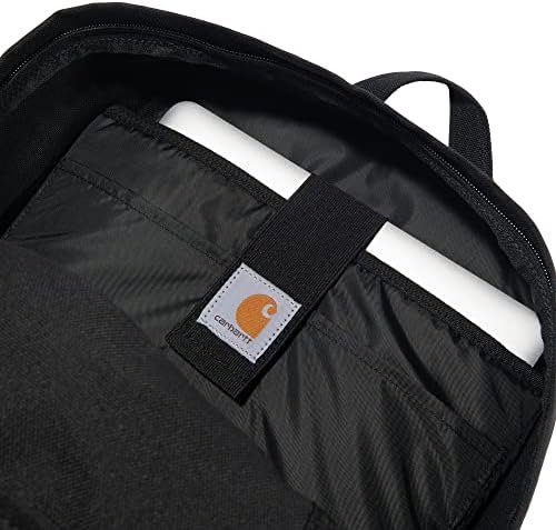 Carhartt 28L Dual-Compartment Backpack, Durable Pack with Laptop Sleeve and Duravax Abrasion Resistant Base, Black, One Size - Image 4