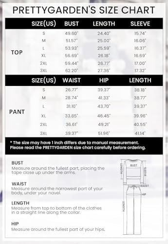 PRETTYGARDEN Women's Fall 2 Piece Lounge Outfit Long Sleeve Crewneck Pullover Tops High Waisted Pants Set Tracksuit - Image 5
