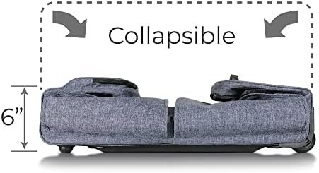 Mavii Costume Rack Duffel - Wheeled 28 Inch Collapsible Travel Bag, Rolling Garment Rack Luggage, Gray - Image 5