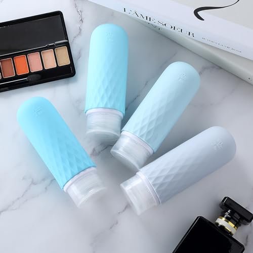 Gemice Travel Size Bottles for Toiletries,Tsa Approved 3oz Portable Travel Bottles, BPA Free Leak Proof Squeezable Travel Size Containers, Travel Accessories for Shampoo Conditioner Lotion (4 Pack) - Image 6