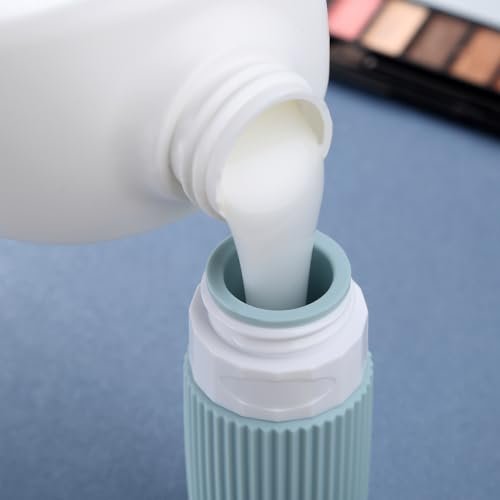 Travel Bottles for Toiletries, Tsa Approved 2oz Travel Bottles, BPA Free Leak Proof Travel Size Toiletry Containers, Refillable Travel Accessories with Toiletry Bag for Shampoo Liquid (4 Pack) - Image 4
