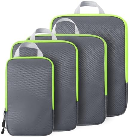 Compression packing cubes