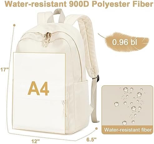 School Backpack for Teen Girls Women Laptop Backpack College Bookbags Middle School Travel Work Commuter Back Pack - Image 5