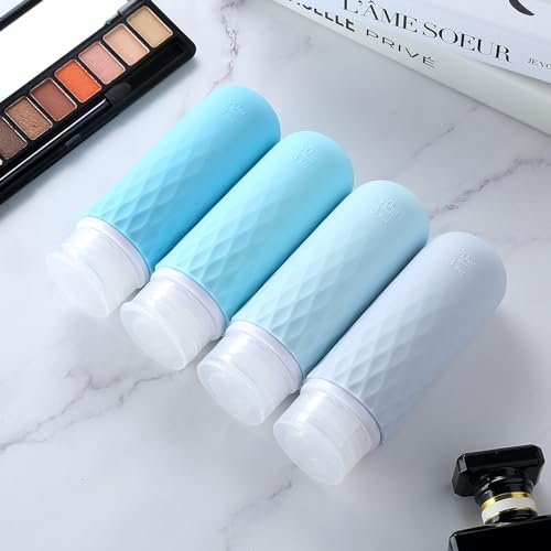 Gemice Travel Size Bottles for Toiletries,Tsa Approved 3oz Portable Travel Bottles, BPA Free Leak Proof Squeezable Travel Size Containers, Travel Accessories for Shampoo Conditioner Lotion (4 Pack) - Image 7