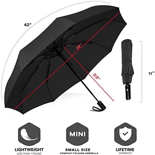 SIEPASA Windproof Travel Compact Umbrella-Automatic Umbrellas for Rain-Compact Folding Umbrella, Travel Umbrella Compact, Small Portable Windproof Umbrellas for Men Women Teenage. - Image 5