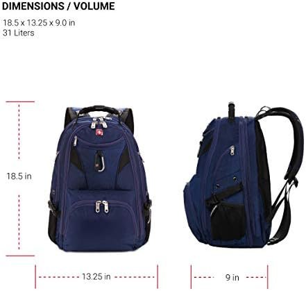 SwissGear 5977 ScanSmart Laptop Backpack, Navy, 17-Inch - Image 6