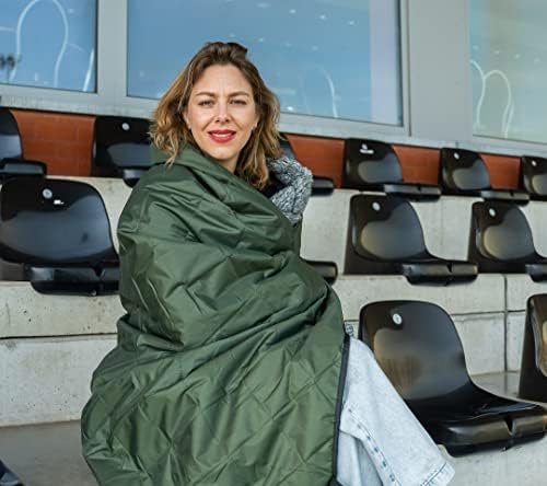 Sherpa Waterproof Outdoor Blanket. Large Sherpa Stadium & Camping Blankets for Cold Weather. Perfect for Picnic, Concerts, Grass, Car, Boat. Windproof, Extra Warm, Machine Washable. - Image 5
