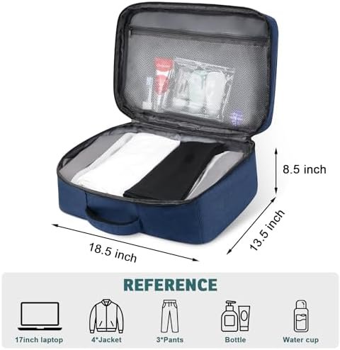 Travel Backpack for Women/Men,Waterproof Carry On Backpack with Laptop Compartment,Travel Essentials Backpack for Traveling,Business Hiking,Casual,Gym(Blue) - Image 5
