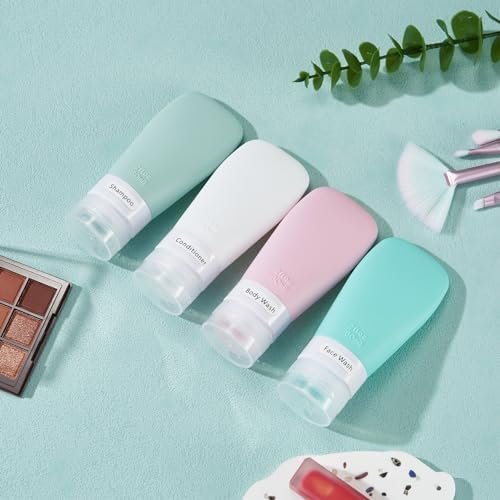 INSFIT Portable Travel Bottles, TSA Approved Travel Size Bottles Leak Proof Travel Containers for Toiletries, BPA Free Refillable Travel Accessories for Shampoo Body Wash Liquids 4 PacK - Image 6