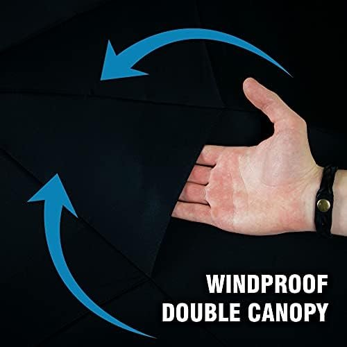 Premium Umbrellas for Rain Windproof Double Canopy,Travel Umbrella,Compact Automatic Umbrella,Oversized Umbrella Black Umbrella for Men and Women,Mens Umbrella Compact - Image 8