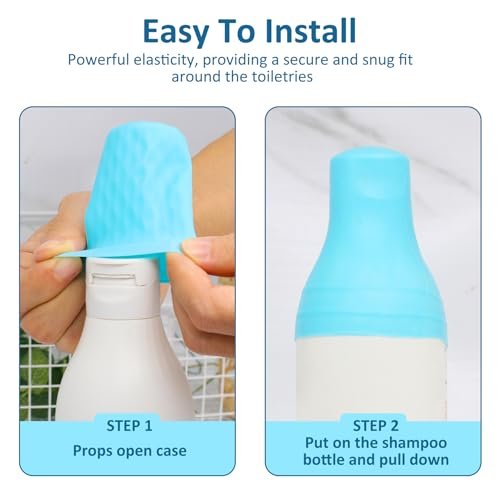 10 Pack Travel Essentials Silicone Bottle Covers, Cruise Ship Essentials, Travel Accessories Luggage for Women Men, Elastic Sleeves for Leak Proofing, Fit Most Travel Size Bottles Toiletries - Image 7