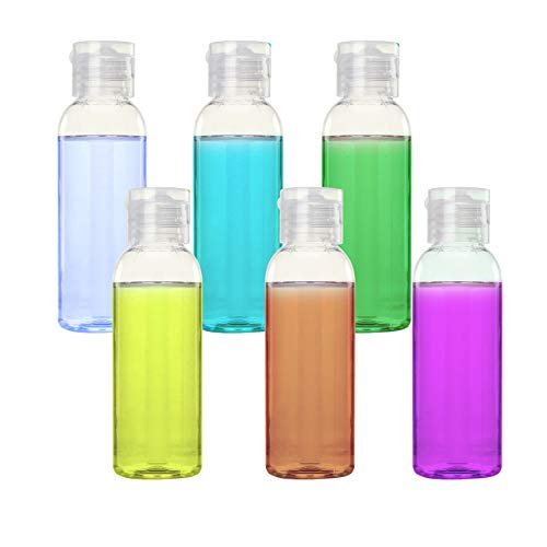 Plastic Travel Bottles for Toiletries TSA Approved,100ml/3.4oz Empty Small Squeeze Travel Size Bottle Containers with Flip Cap(6 Pack) - Image 5