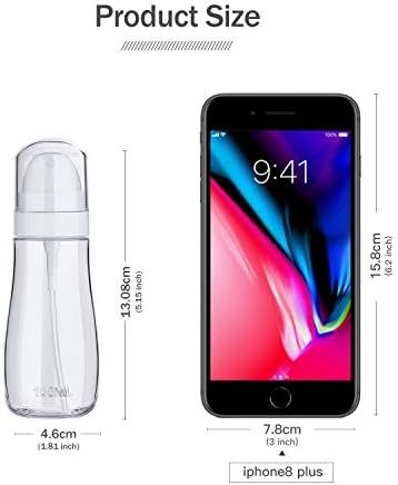 Small Spray Bottle with Fine Mist, 2 Pack 3.4oz/100ml Travel Spray Bottles for Hair and Face, Refillable Spray Bottles for Cleaning Solutions, Perfume, Liquid Cosmetics, Essential Oils TSA Approved - Image 6
