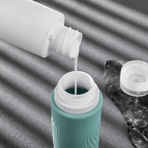 Travel Bottles for Toiletries, Tsa Approved 3oz Portable Travel Bottles, BPA Free Leak Proof Squeezable Silicone Travel Size Containers, Travel Accessories with Clear Toiletry Bag (4 Pack) - Image 3