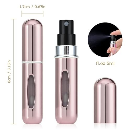 4 Pcs 5ml Portable Mini Refillable Perfume Atomizer Spray Bottle Scent Pump Case for Travel - Image 2