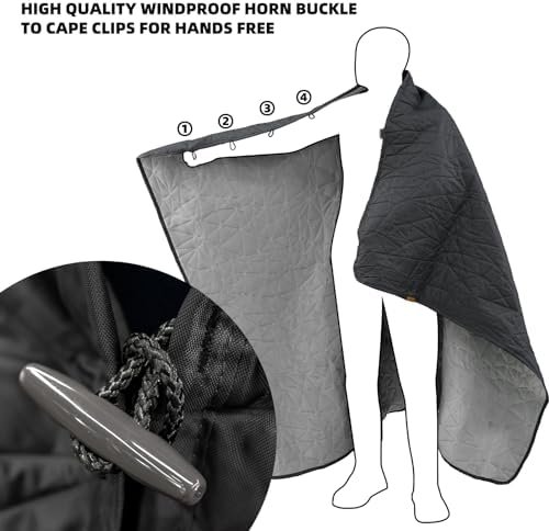 Outdoor Waterproof Blanket, Foldable Fleece Stadium Blanket for Outdoor Sports Event,Camping,Concerts, Car,Pet,Picnics -Windproof, Wearable,Machine Washable 80"x58" - Image 7