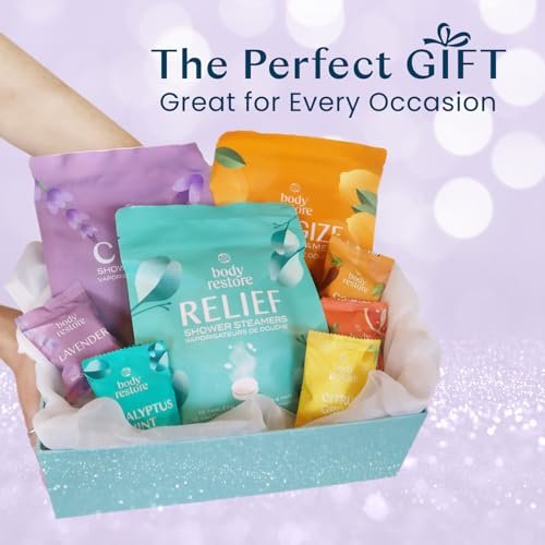 Body Restore Shower Steamers Aromatherapy 15 Pack - Relaxation Birthday Gifts for Women and Men, Travel Essentials, Stress Relief and Self Care - Lavender - Image 6