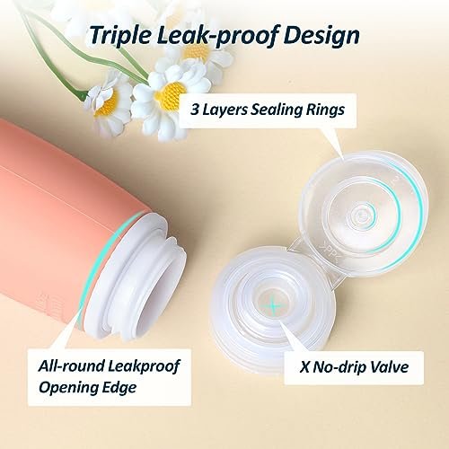 PACKISM TSA Approved Toiletry Bottles - 6 Pack Leak Proof 3.4oz Silicone Travel Bottles for Toiletries, Refillable Liquid Travel Accessories for Shampoo Conditioner Lotion Body Wash(BPA Free) - Image 4