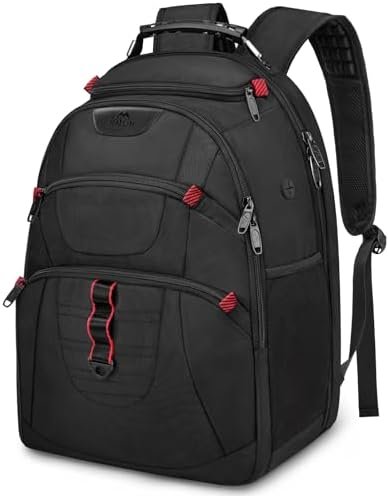 MATEIN Extra Large Laptop Backpack, 17.3 inch Big Business Work Bag for Men, Airline Approved TSA Travel Backpack with Wet Pocket, Water Resistant Computer Bag, Black