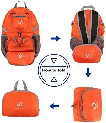 WATERFLY Small Lightweight Packable Backpack: 20l Ultra Light Foldable Travel Hiking Camping Daypack Day Pack for Man Woman - Image 6
