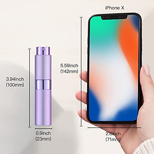 LISAPACK 8ML Atomizer Perfume Spray Bottle for Travel, Empty Refillable Cologne Dispenser, Portable Sprayer (Purple) - Image 6