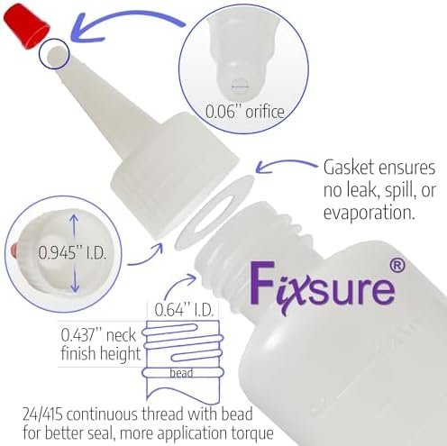 Plastic Squeeze Bottles with Red Tip Cap, 4 Oz Squirt Bottle For Ketchup, BBQ, Sauces, Syrup, Condiments, Oil, Pancake, Cookie Decorating, Dressings, Travel, Camping, Lab, Arts and Crafts (2) - Image 3